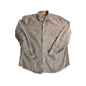 Stapleford Mens XL Olive Long Sleeve Button Up Shirt Casual Work